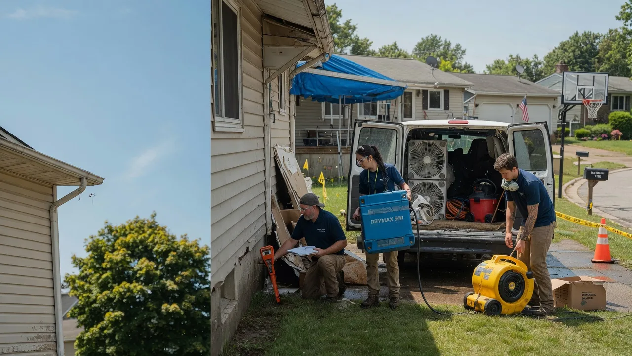 Ceiling Leak Cleanup in Menasha, WI near me